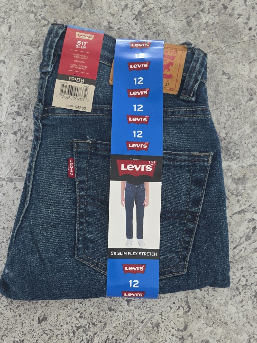 Levi's Youth 511 Slim Jeans - Dark Blue